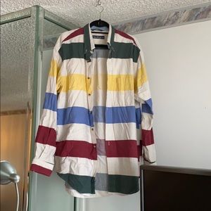 Nautica Striped Flannel XL